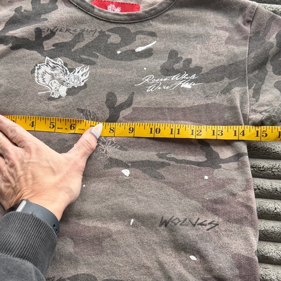 Darc Sport x Civil Regime Roses While We’re Here Baby Tee - Camo - Large - Picture 4 of 8